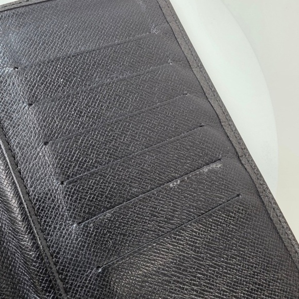 Louis Vuitton Brazza Taiga Wallet long Bifold Leather Black Slim - Picture 10 of 16
